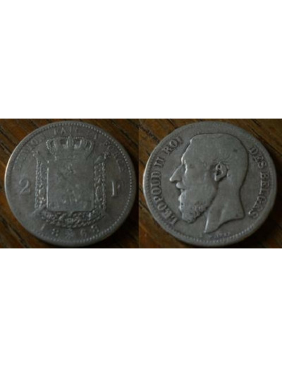 BELGIQUE 2 FRANCS 1868 FR TB