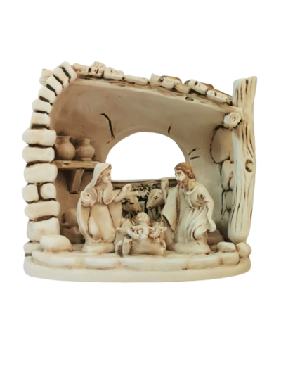 Nativité 5 pièces en Résine 11 x 9cm - Poids 430gr