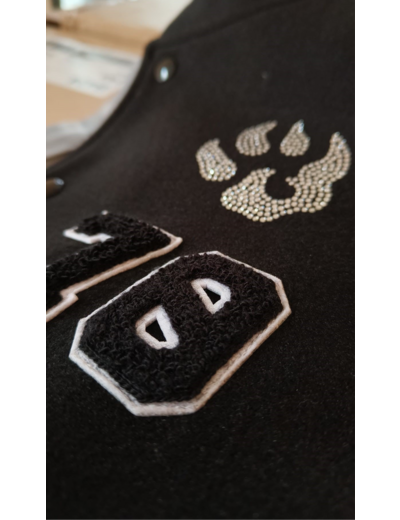 Teddy sportswear Malabar – Édition limitée Strass - Noir Gris