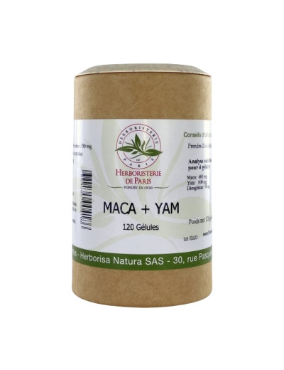 Maca + Yam 120 gélules