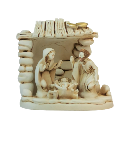 Nativité 3 pièces en Résine 8 x 8cm - Poids 165gr