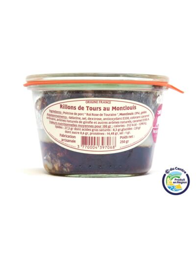 Rillons de Tours au Montlouis 250 g