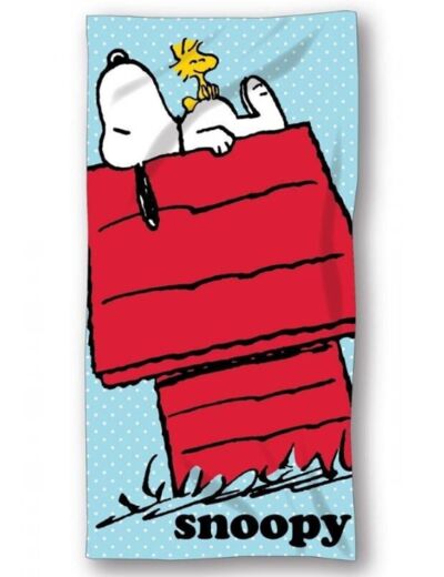 Serviette de plage Snoopy + Woodstock 70 x 140 cm