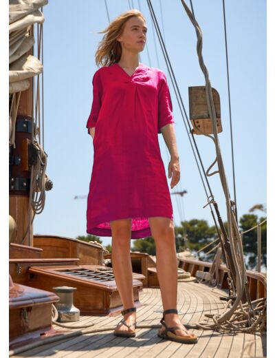 Robe Rose
en lin