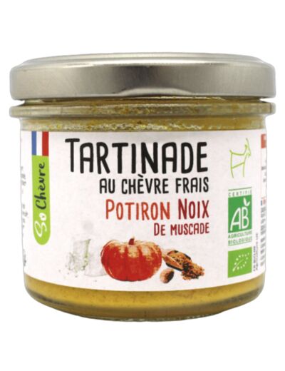 Tartinade au chèvre frais potiron noix de muscade