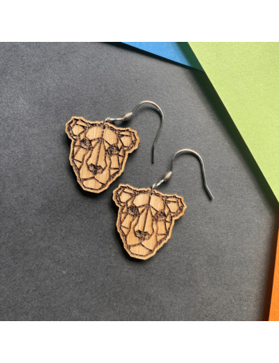 Boucles d'Oreilles Animal Lionne