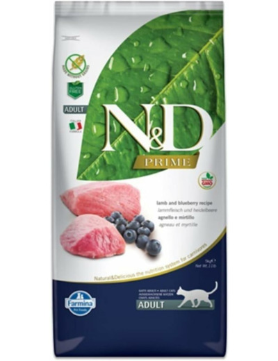 N&D Prime Cat Lamb & Blueberry Adult 1.5KG