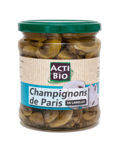 Champignons de Paris en Lamelles Bio 330g