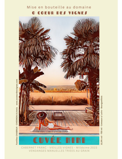 Affiche O Cœur des Vignes CUVEE KIKI