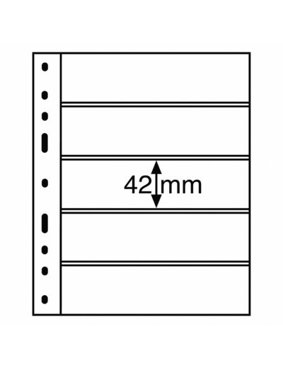 FEUILLES OPTIMA AVEC 5 BANDES TRANSPARENTES 307543