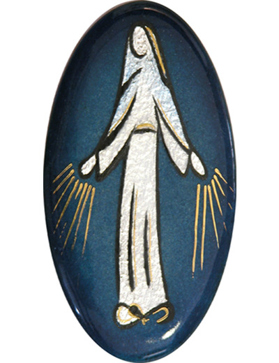 Notre Dame  du Bac 13,3X6,7cm - EMAUX DU LIBAN