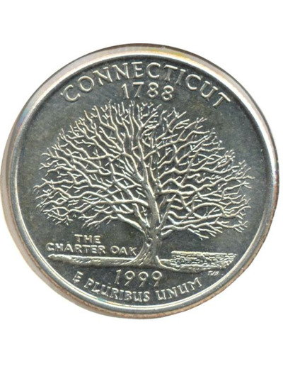 AMERIQUE (U.S.A) 1/4 DOLLAR 1999 D CONNECTICUT SUP (W297)