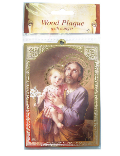 Plaquette Dorée 10x14cm - ST JOSEPH
