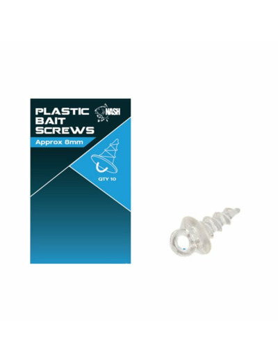 plastic bait screw 8mm nash