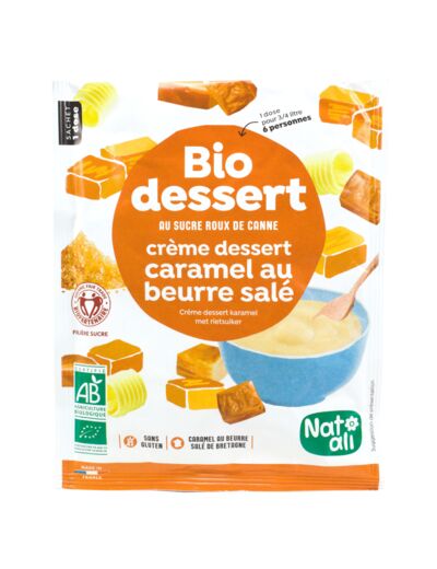 Bio Dessert Crème Caramel au Beurre Salé Bio 60g