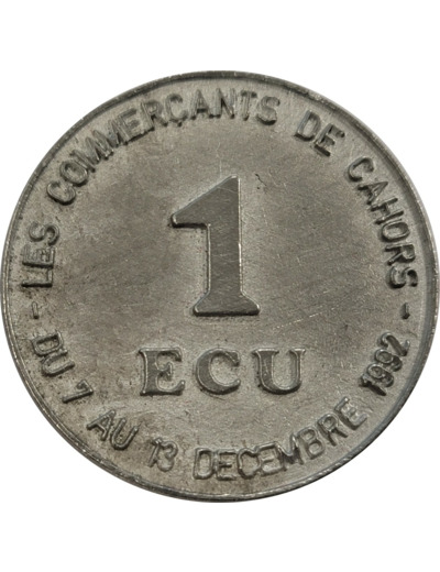 EURO TEMPORAIRE 1 ECU DE CAHORS 1992 SUP (SSN 3)