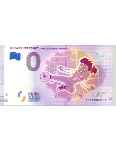 ALLEMAGNE 2020-3 UEFA EURO 2020 BILLET SOUVENIR 0 EURO TOURISTIQUE NEUF