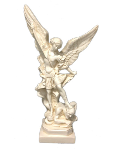 St Michel résine 20 cm- TON IVOIRE