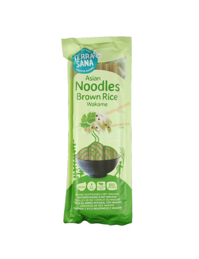 Nouilles de Riz Complet Wakame 250g Bio