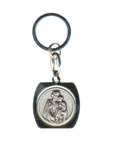 Porte-Clefs Tonneau en Métal Argenté -  JOSEPH