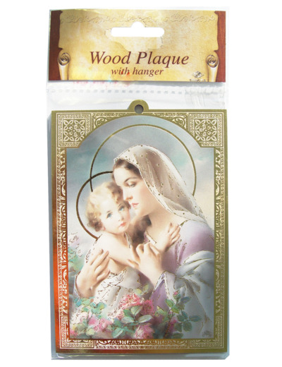 Plaquette Dorée 10x14cm - VIERGE ENFANT
