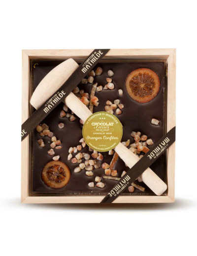 Chocolat A Casser Noir Oranges Confites - 350G