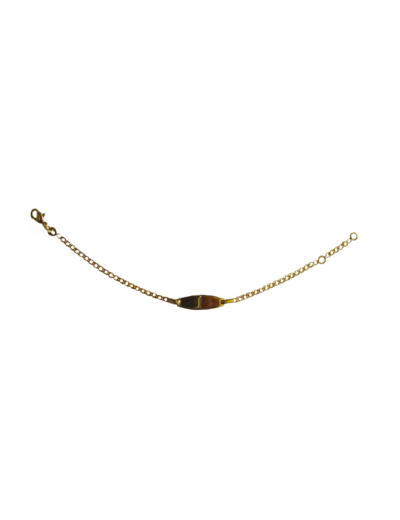Bracelet en Plaqué Or - IDENTITE BB D.ROMBO 16CM