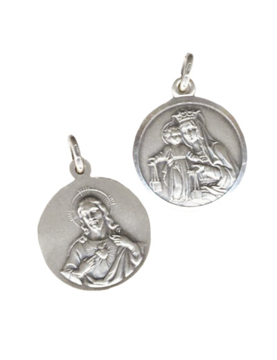 Médaille 17mm en Argent 925 - SCAPULAIRE