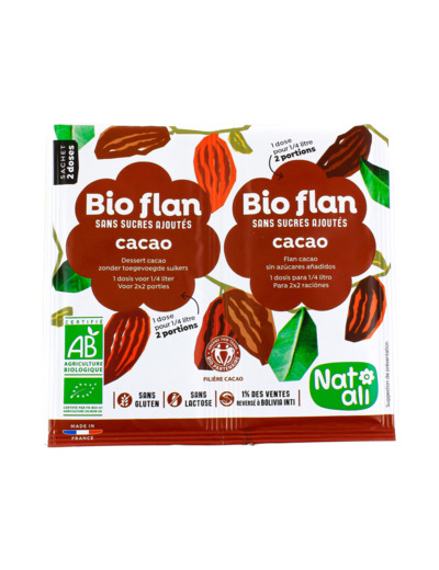 Gélifiant Bio-Flan au Cacao Bio 2x11g