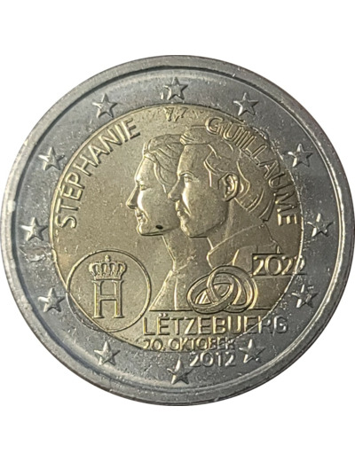 LUXEMBOURG 2022 2 EURO 10 ANS DE MARIAGE UNC