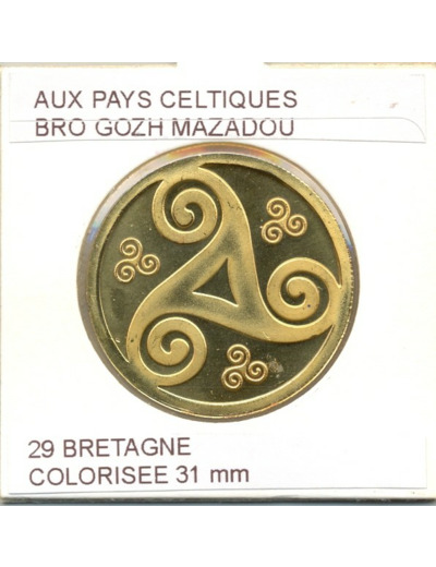 29 BRETAGNE AUX PAYS CELTIQUES BRO GOZH MAZADOU COLORISEE SUP