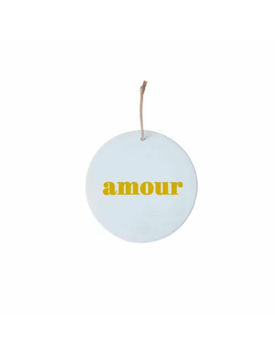 Médaillon Céramique Petit Amour Doré - Poussière des Rues