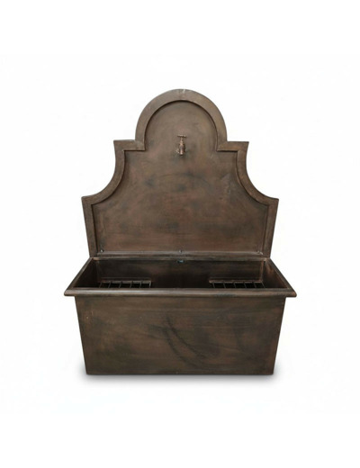 Grande fontaine murale marron 100x38x131cm