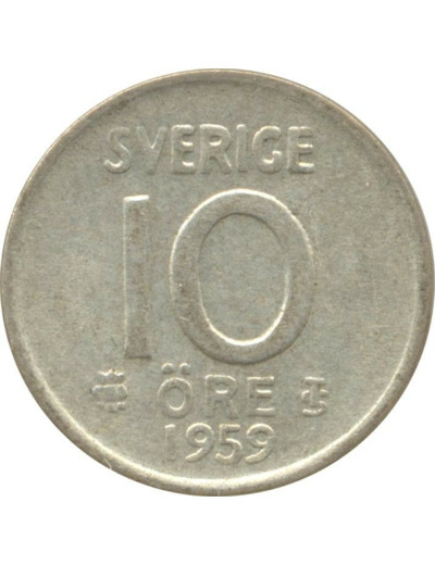 SUEDE 10 ORE 1959 TS TTB