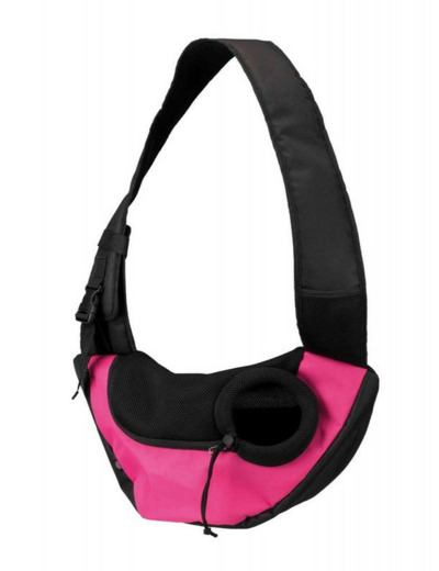 Sac ventral de transport jusqu'à 5 kg - rose & noir