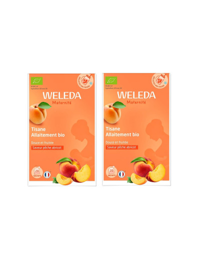 Duo Tisane allaitement saveur pêche abricot 2x20 sachets