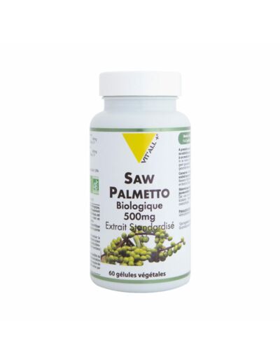 Saw Palmetto Bio-500mg-60 gélules-Vit'all+