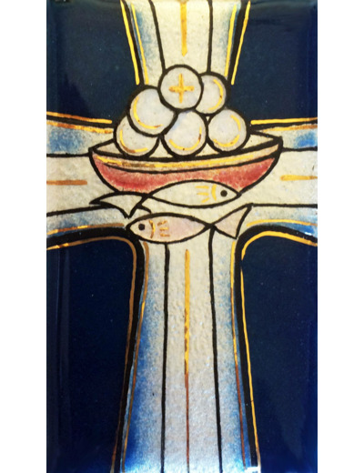 Croix et Hosties 7X4cm - EMAUX DU LIBAN