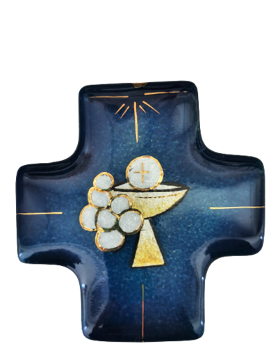 Calice et Hosties 7,7X8cm - EMAUX DU LIBAN