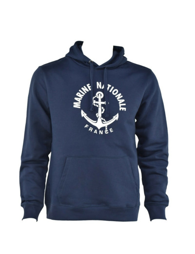 Sweat-shirt à capuche Marine Nationale