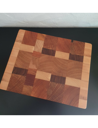 Petite planche à découper façon "billot de boucher"