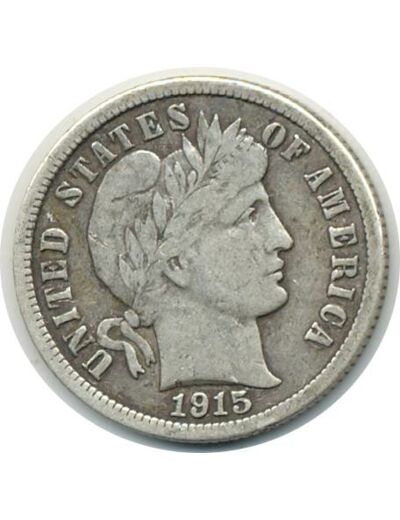 AMERIQUE (U.S.A) 1 DIME 1915 TB+ (W113)