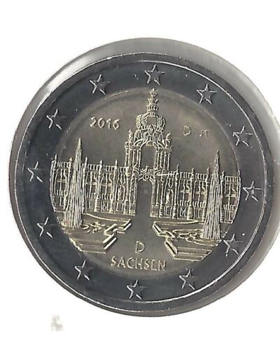 ALLEMAGNE 2016 D  2 EURO COMMEMORATIVE SASCHEN SUP