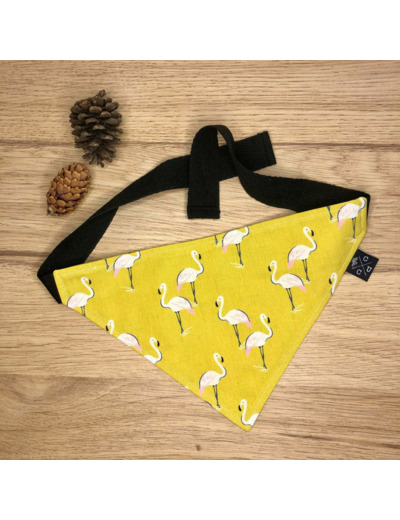 Bandana grand chien - Flamants