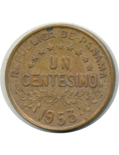 PANAMA 1 CENTIMO 1953 TTB+ (W17)