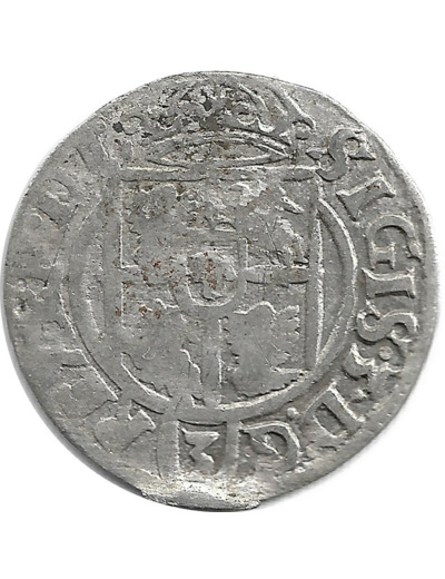 POLOGNE - SIGISMUND III 3 POLKER argent 1622 0gr99 TB