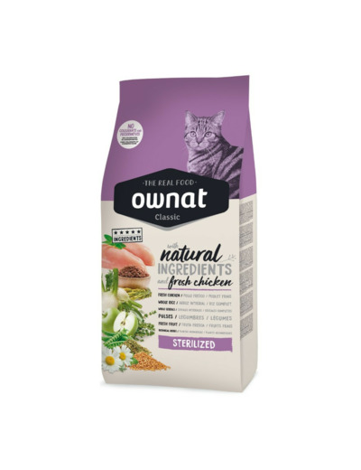OWNAT Classic Chat sterilized - 15KG