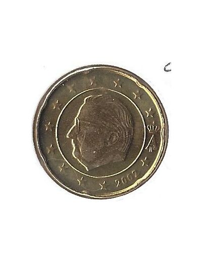 Belgique 2002 20 CENTIMES SUP