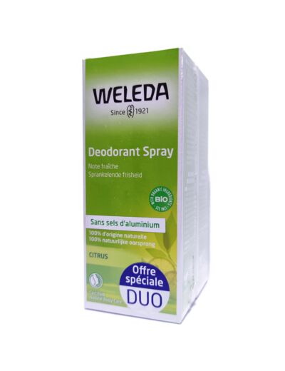 Déodorant Spray Citrus 2x100ml