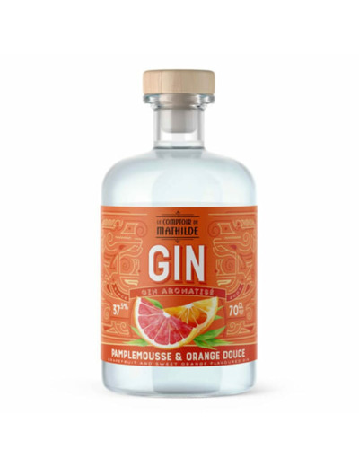 Gin Aromatisé Orange Douce et Pamplemousse - 70CL 37.5°